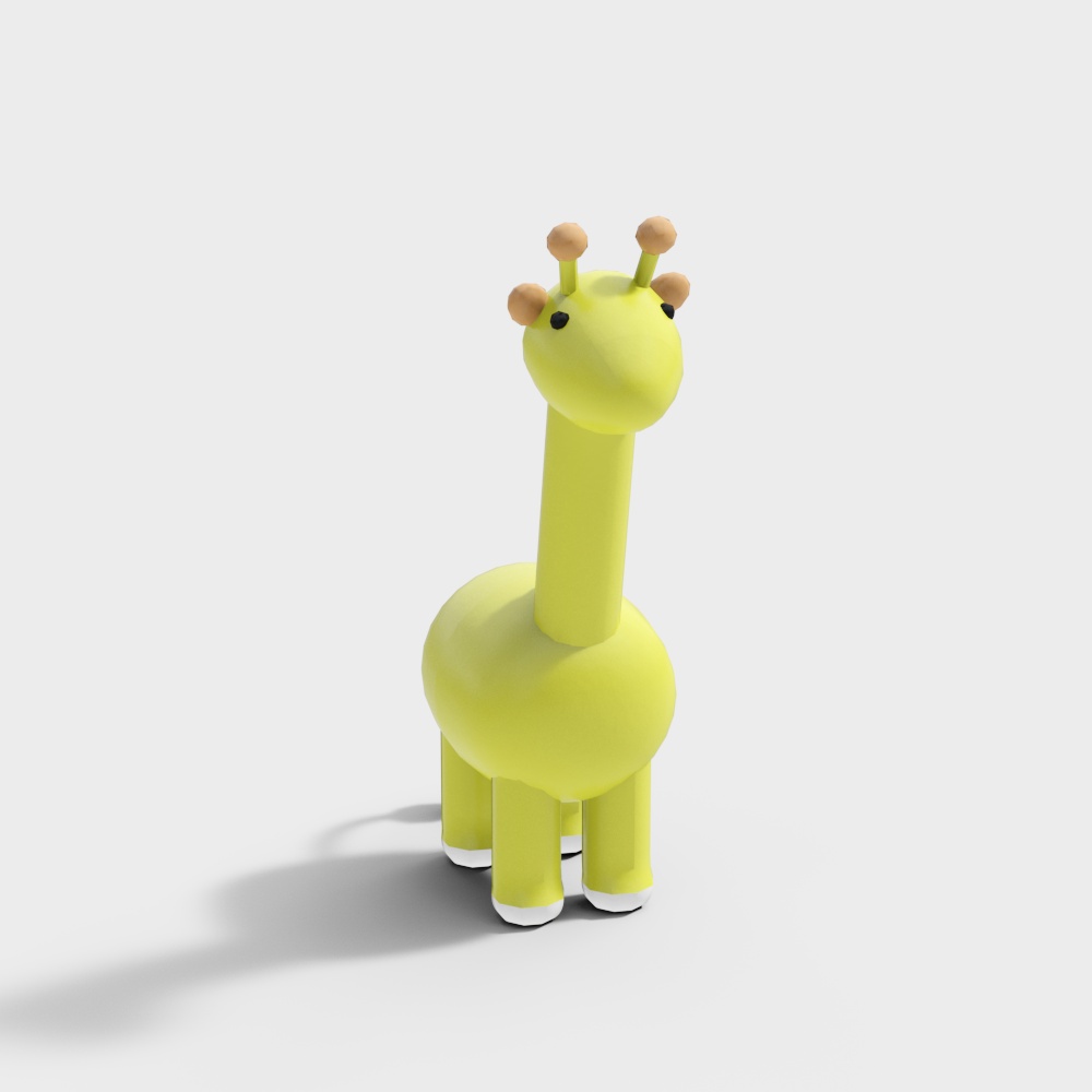 Charming Low-Poly Giraffe 3D Model for Creative Projects