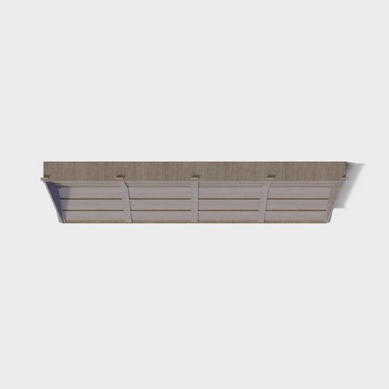 Wooden Ceiling Panel 3D model