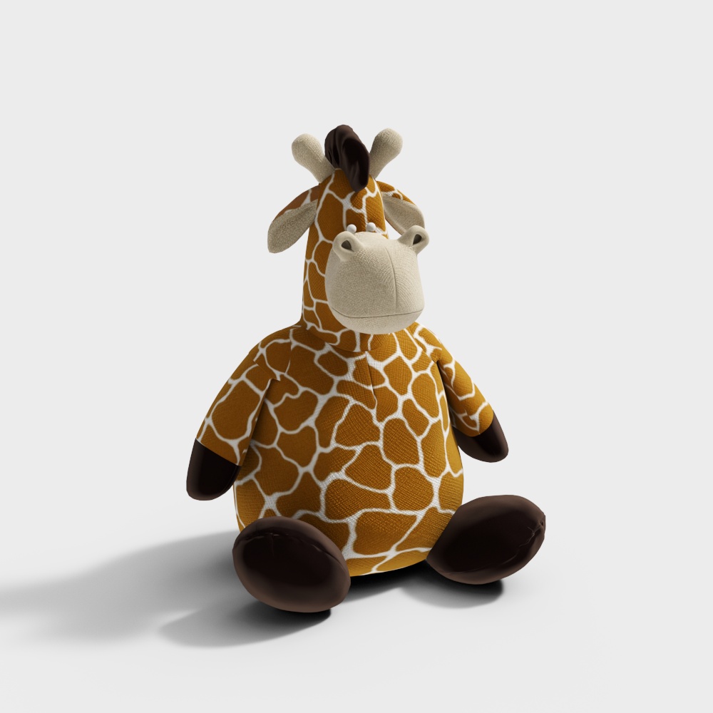 Charming Low-Poly Giraffe 3D Model