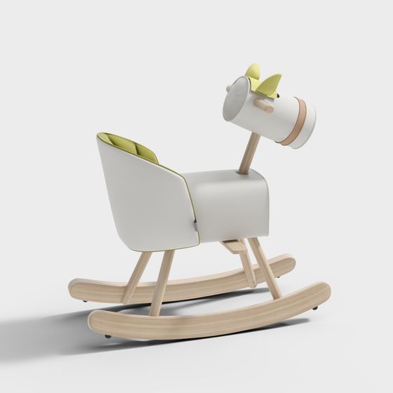 Whimsical Dream Horse Rocking Horse 3D model