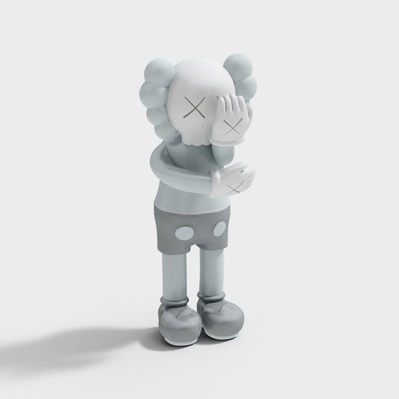 Face Covering Monster 3D model for Creative Projects