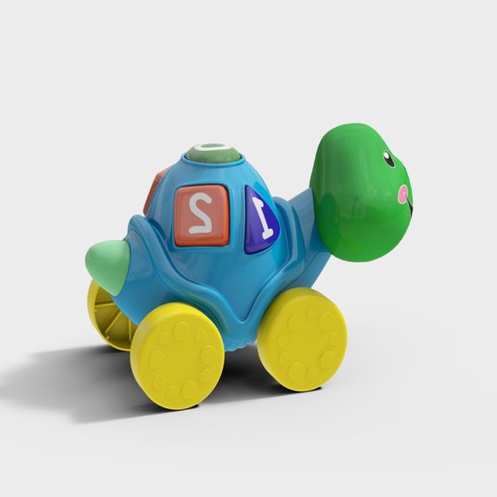 Turtle Toy Car 3D Model