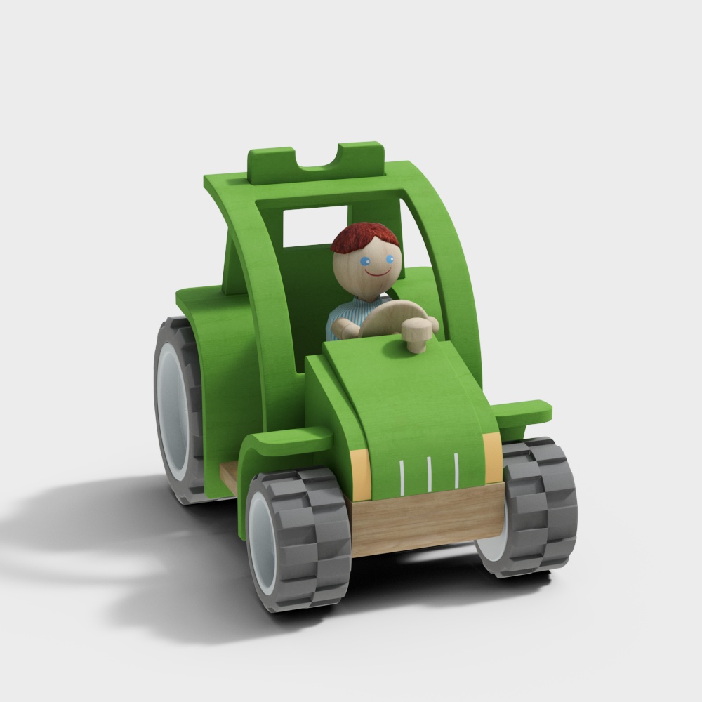 Grünes Spielzeugauto