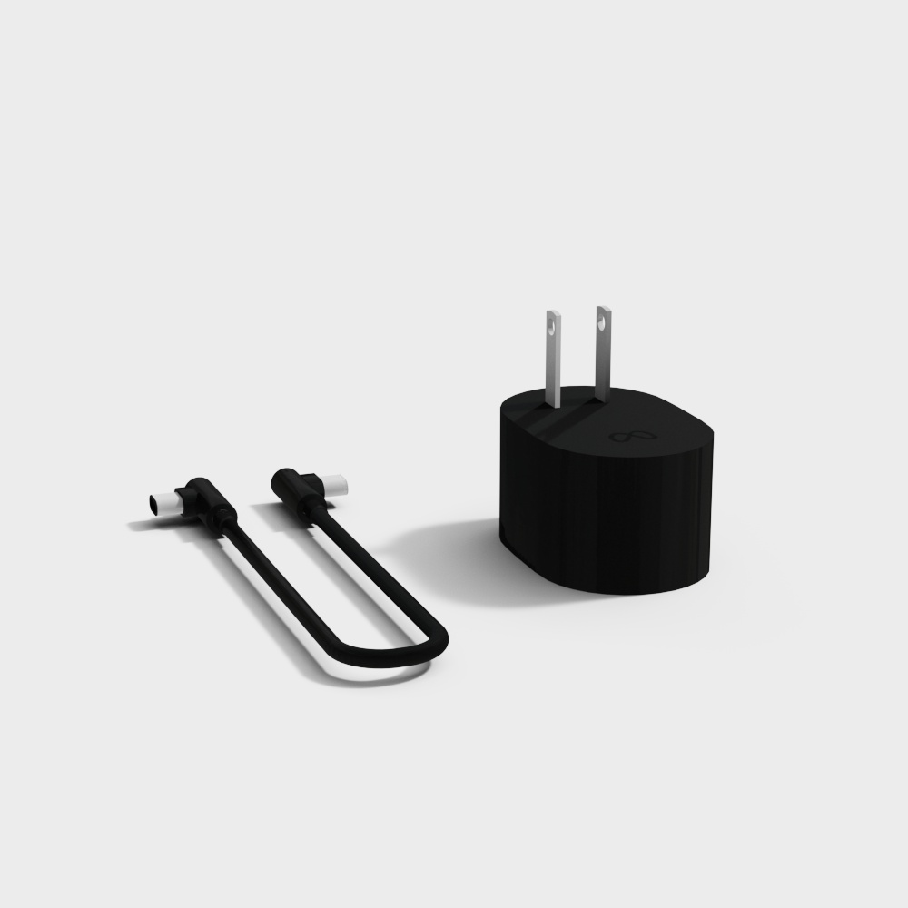 Minimalist USB-C Charger 3D model