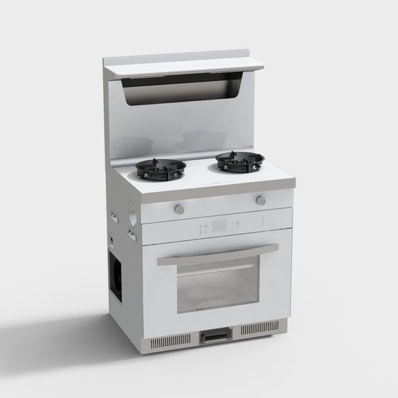 Elegant Kitchen Stove 3D model for Modern Design