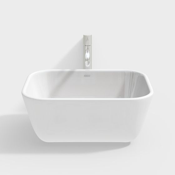 Modern Minimalist Square Sink 3D model