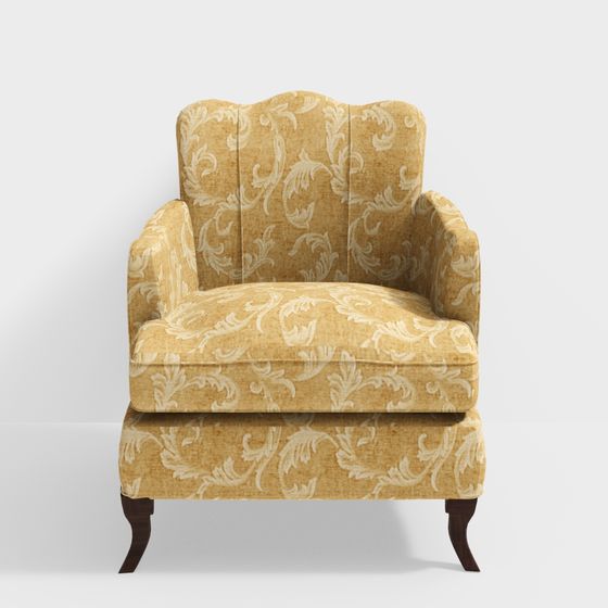 Classic Vintage 3D Sofa Chair Model
