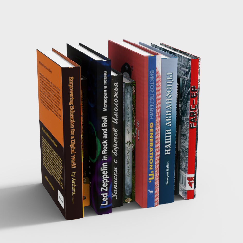 Bookshelf Collection 3D Model