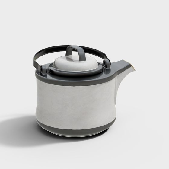 Modern Minimalist Teapot 3D model