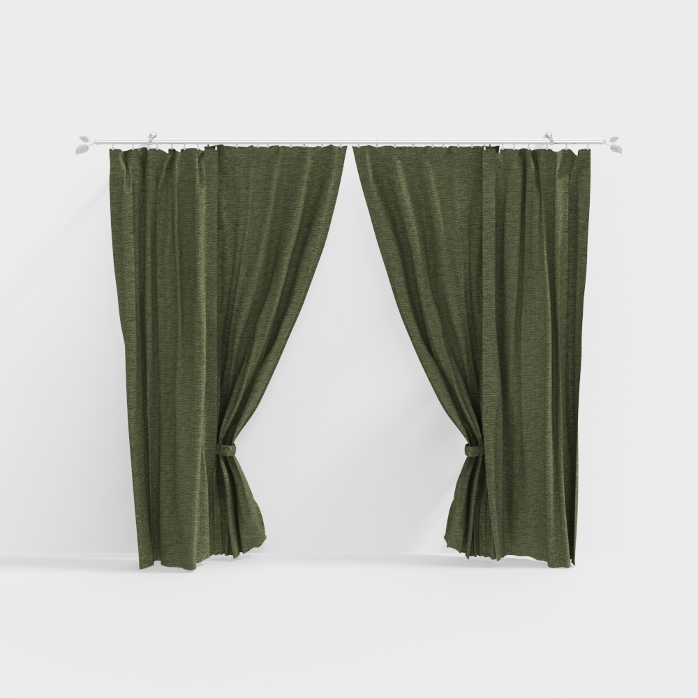 Cortina verde moderna