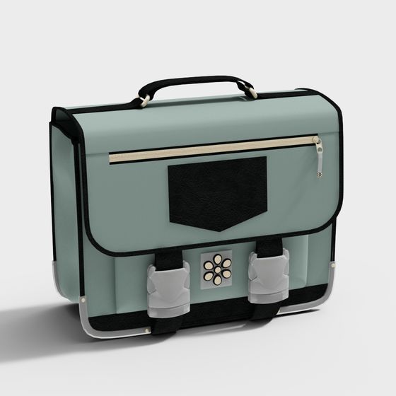 Chic Vintage Briefcase 3D model for Creative Projects