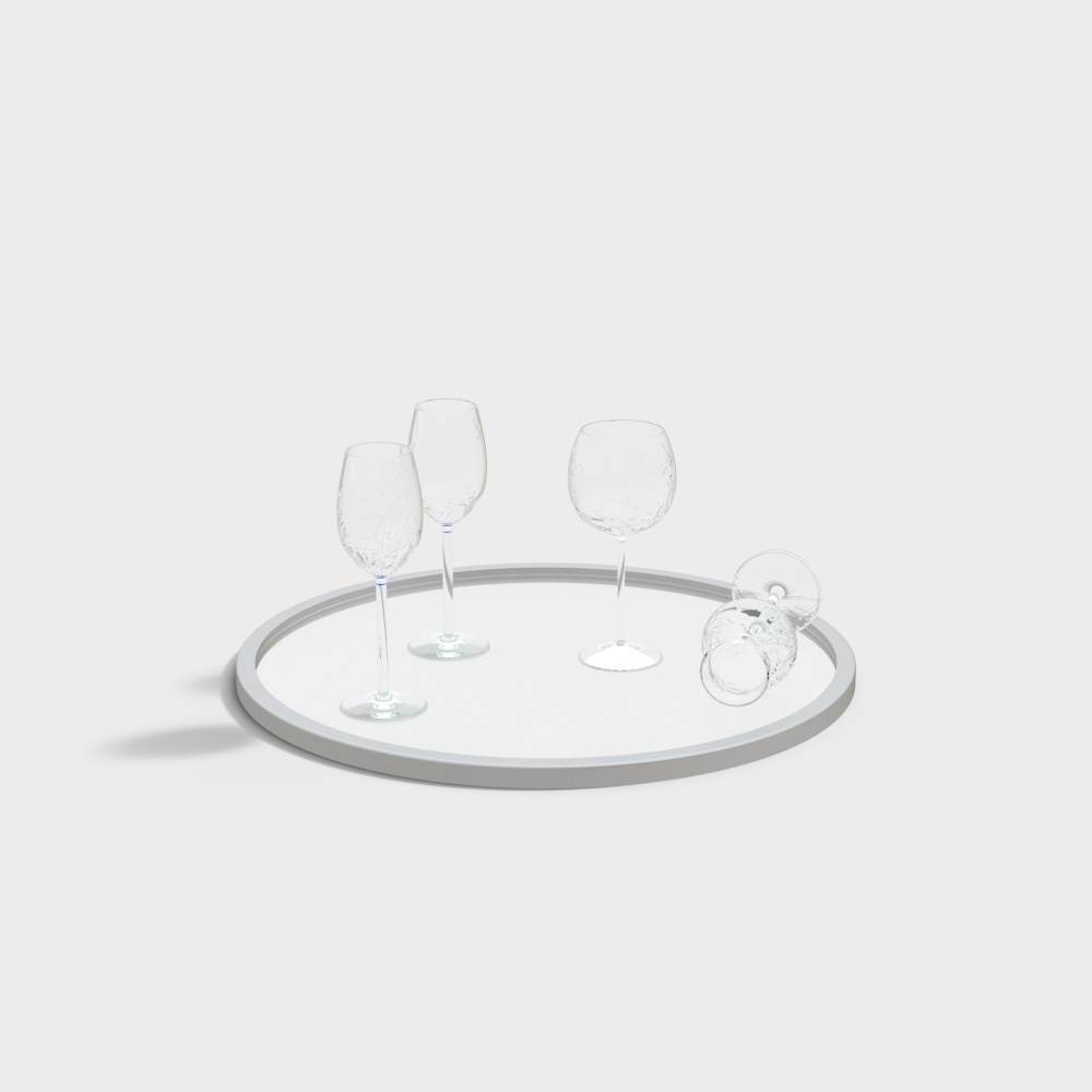 Modern wine  glass