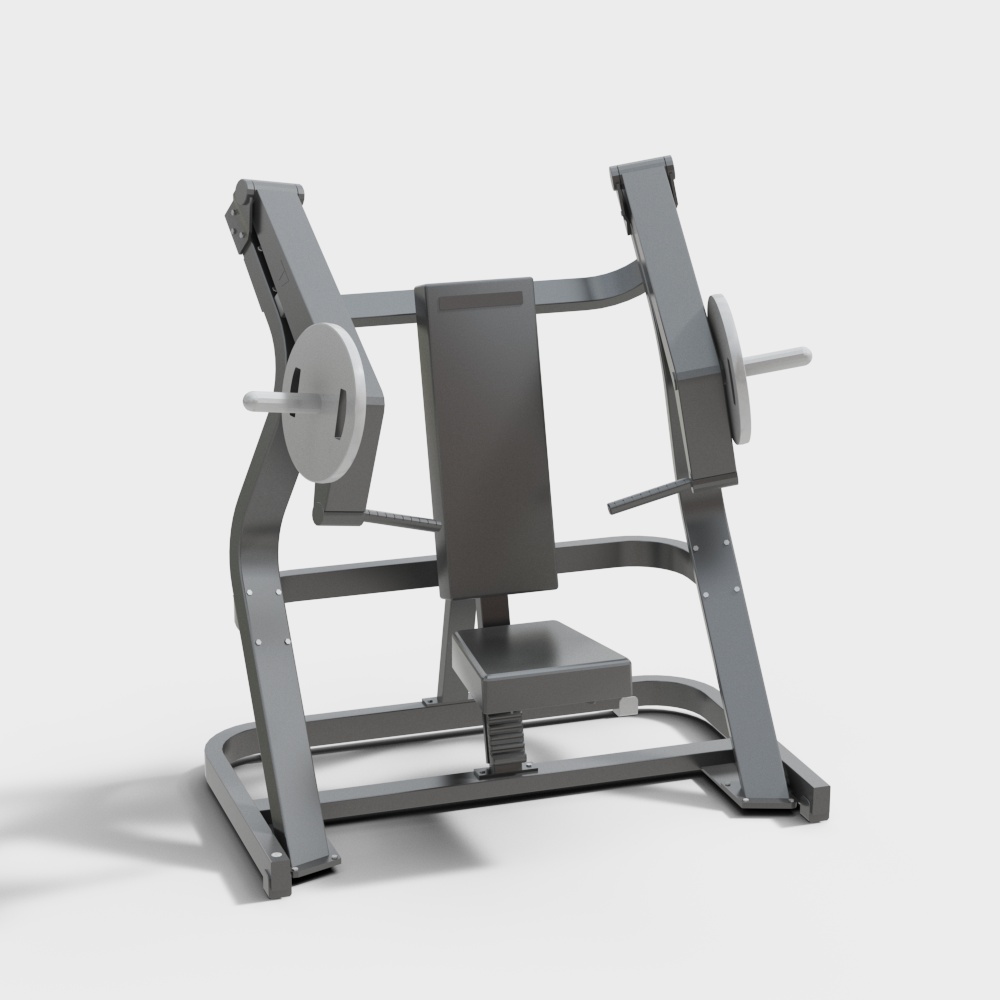 Gray iron gym bench press