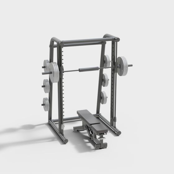 グレーのアイアンフィットネス機器スミスフレーム