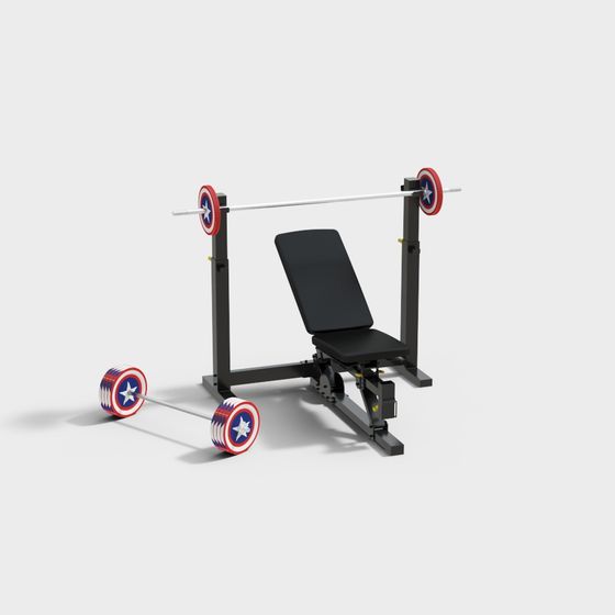 Fitness equipment bench press rack
