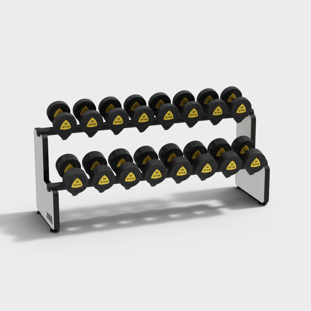 Black dumbbell rack