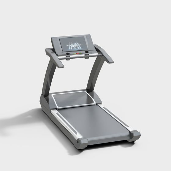 Contemporary Low-Poly Treadmill 3D model