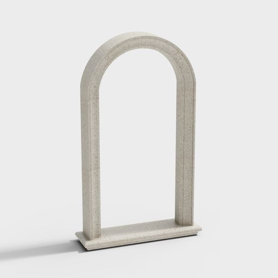 Urban Arch 3D Model with Unique Low-Poly Design