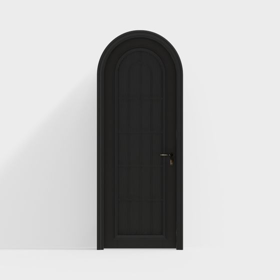 Stylish Arched Door 3D model for Creative Projects