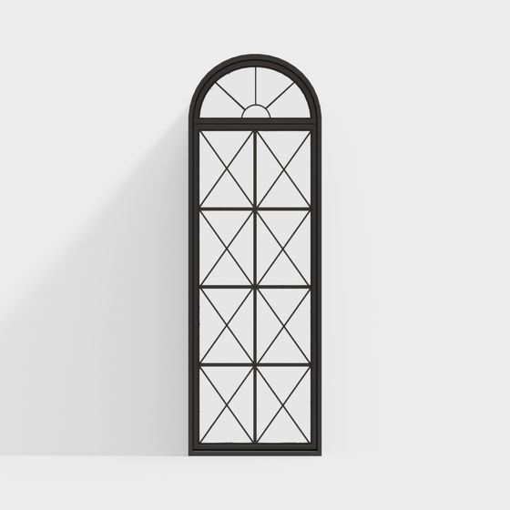 Elegant Arched Window 3D model for Creative Designs