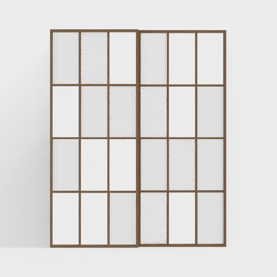 Industrial Glass Window 3D model