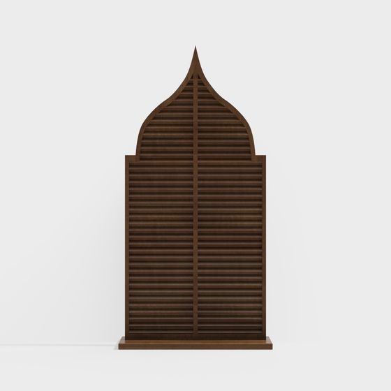 Arched Window Panel 3D model