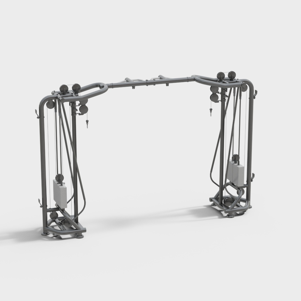 Gym Station 3D model for Fitness Enthusiasts