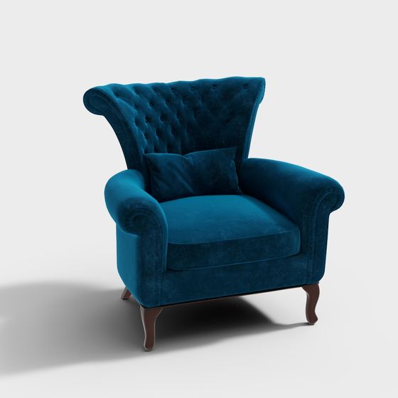 Velvet Comfort 3D model Chair