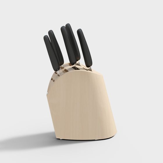 Knife Block Set 3D model