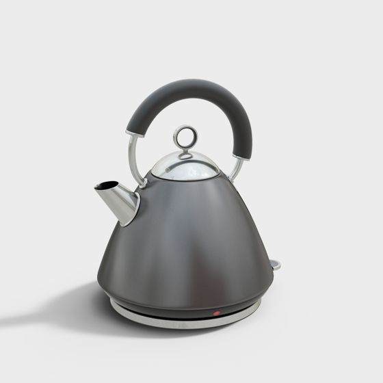 Stylish Low-Poly Electric Kettle 3D Model