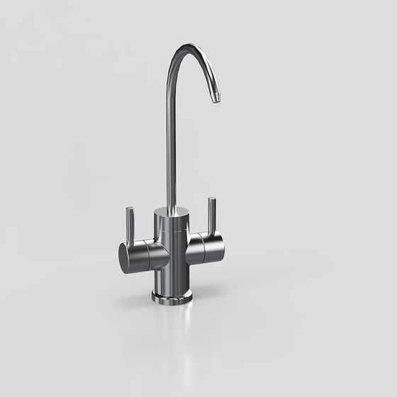 Sleek Low-Poly Faucet 3D model