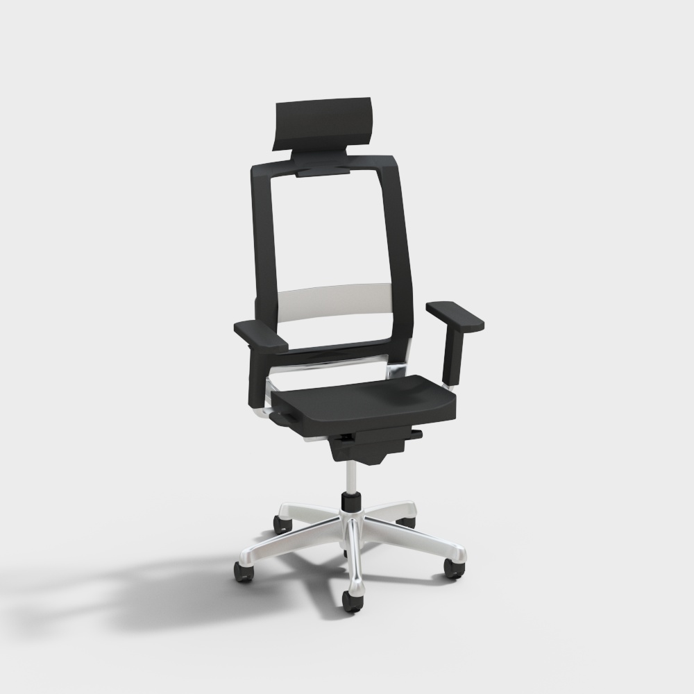 Black mesh office chair