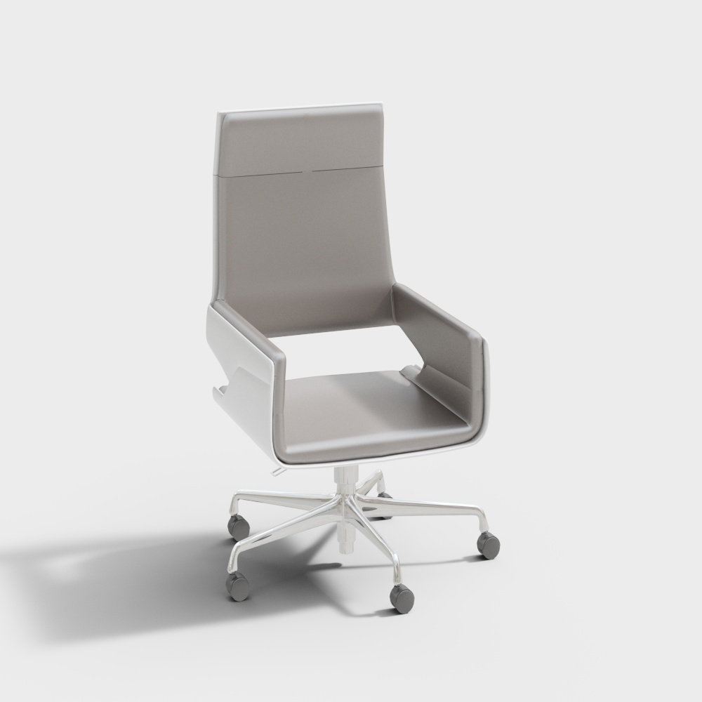 Brown iron office chair