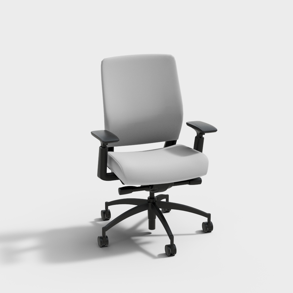 Gray sponge office chair