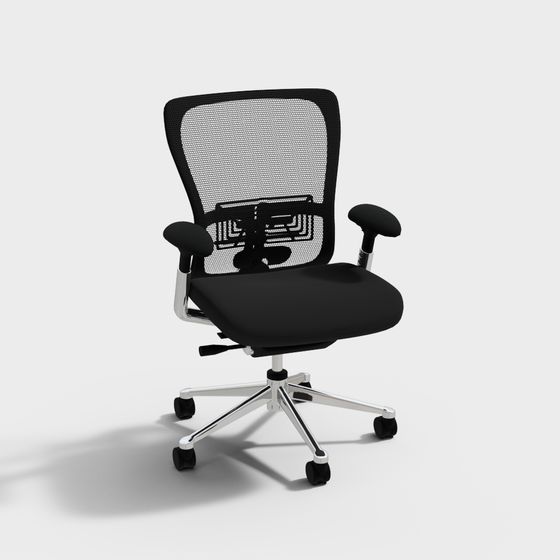 Modern Low-Polygon Office Chair 3D model