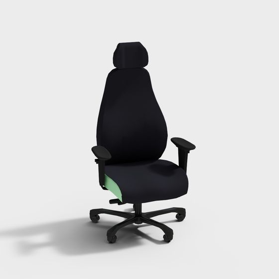 Elegant Scandinavian Office Chair 3D model