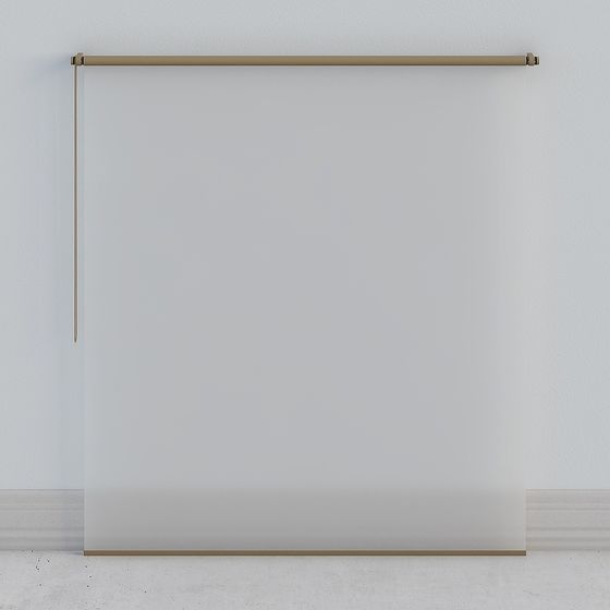 Elegant Low-Poly Roller Shutter 3D model