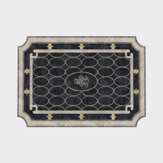Elegant Vintage Carpet 3D model for Modern Spaces