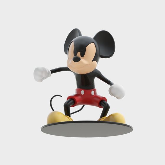 Playful Mickey Mouse 3D model for Creative Projects