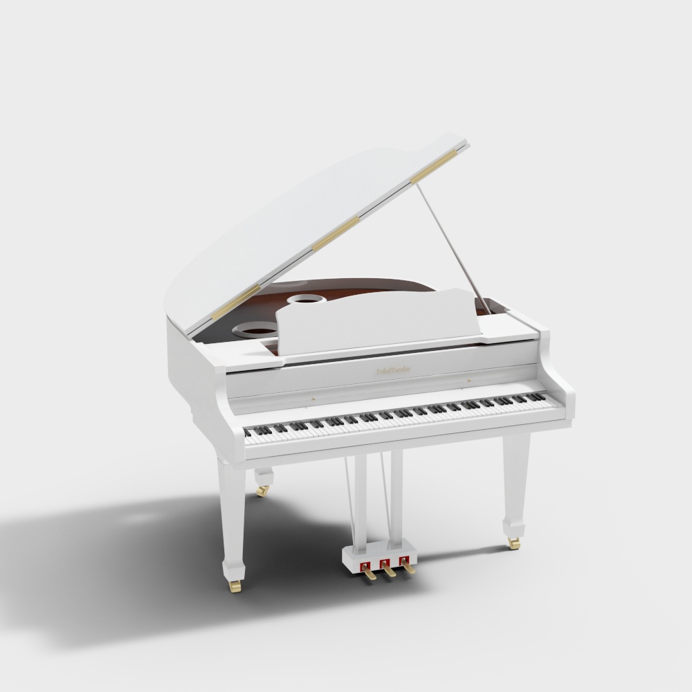 Piano de salle de piano moderne