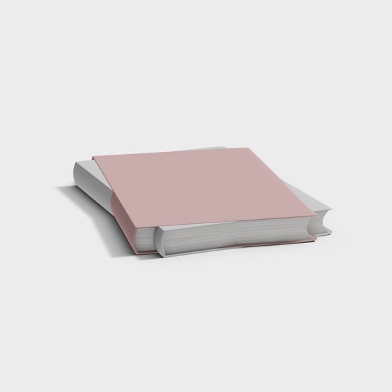 Realistic Pink Book 3D model