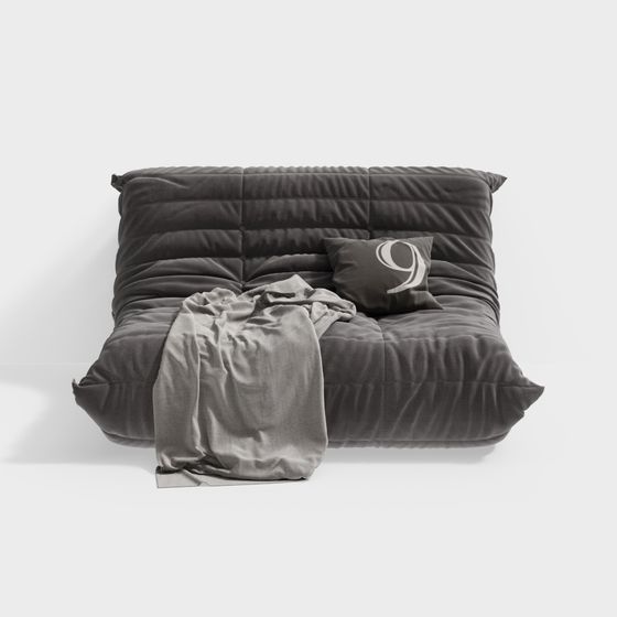 Sofa lười màu xám