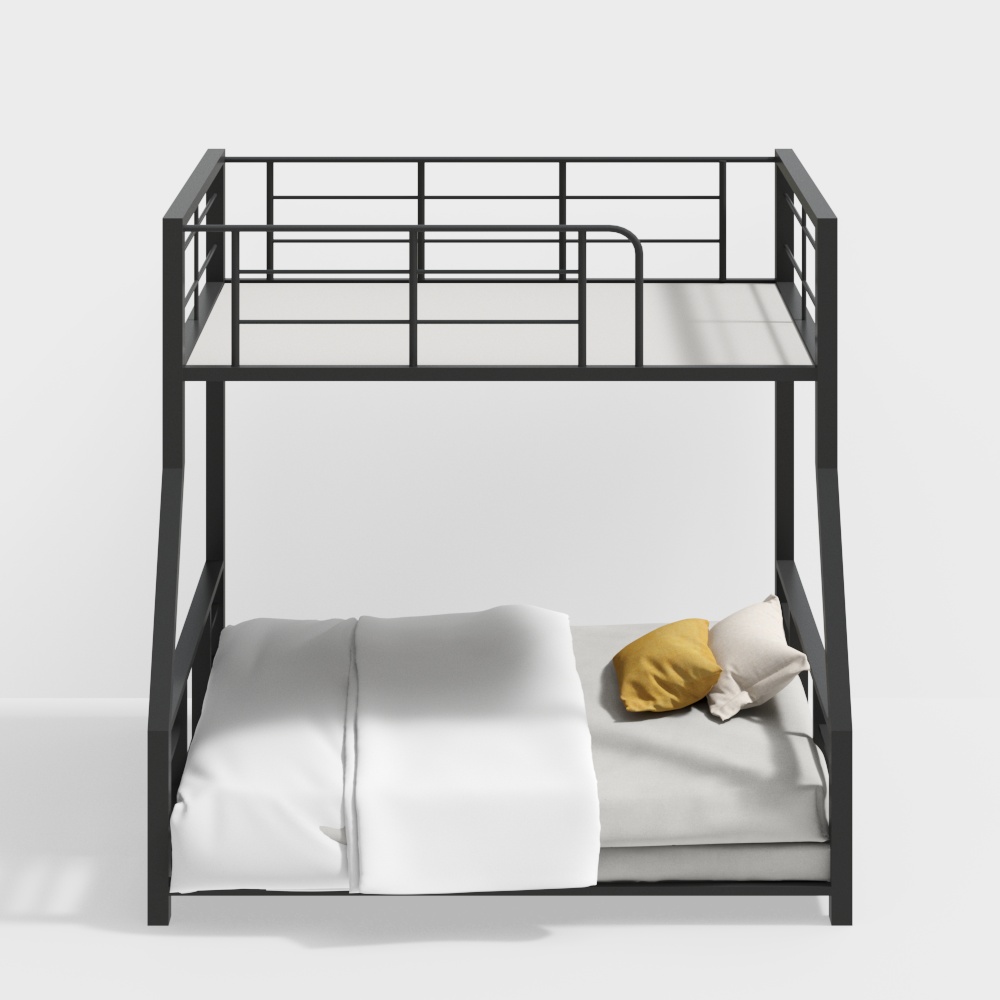 Modern Minimalist Bunk Bed 3D model