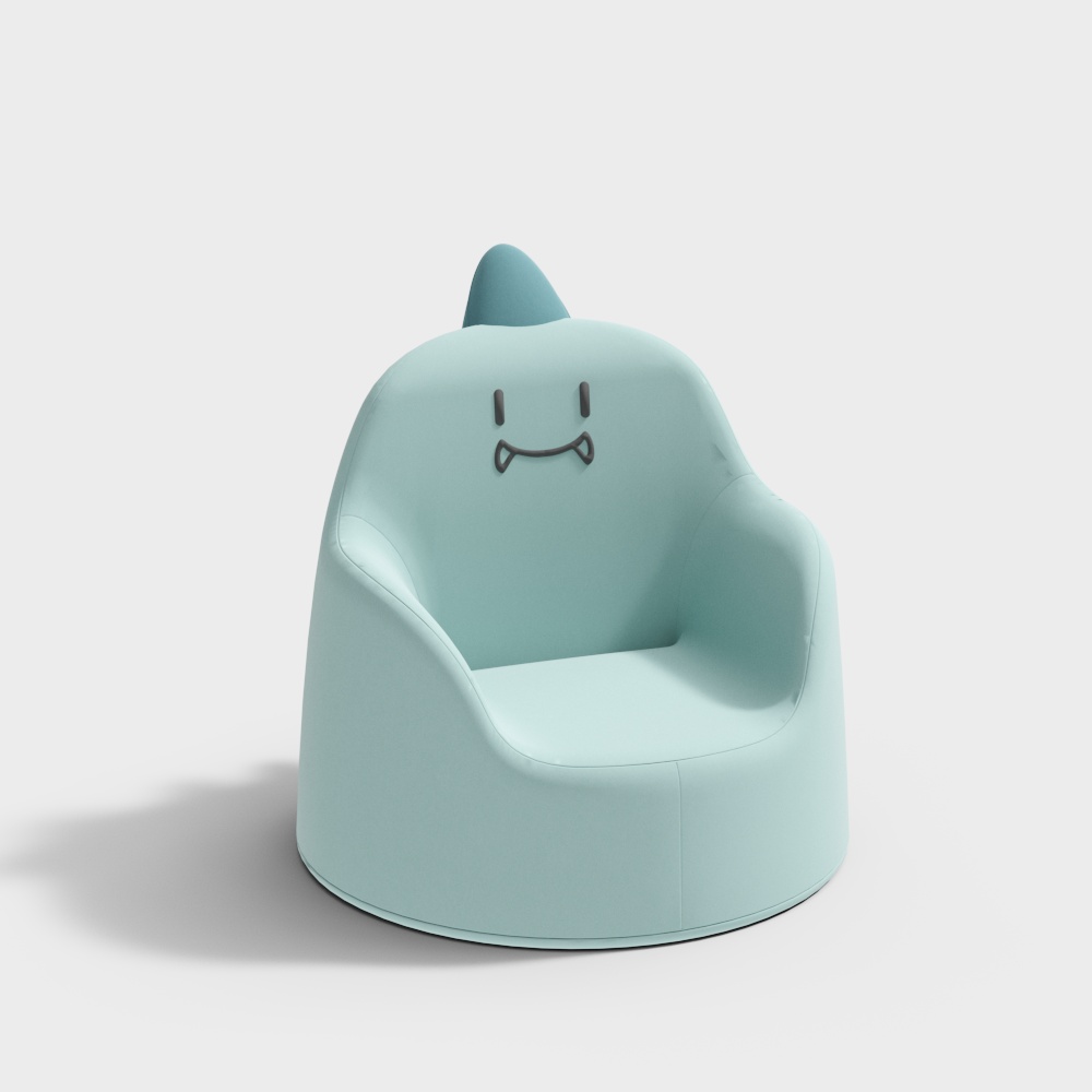 Fun Cute Sofa 3D Model – Playful Low-Poly Design