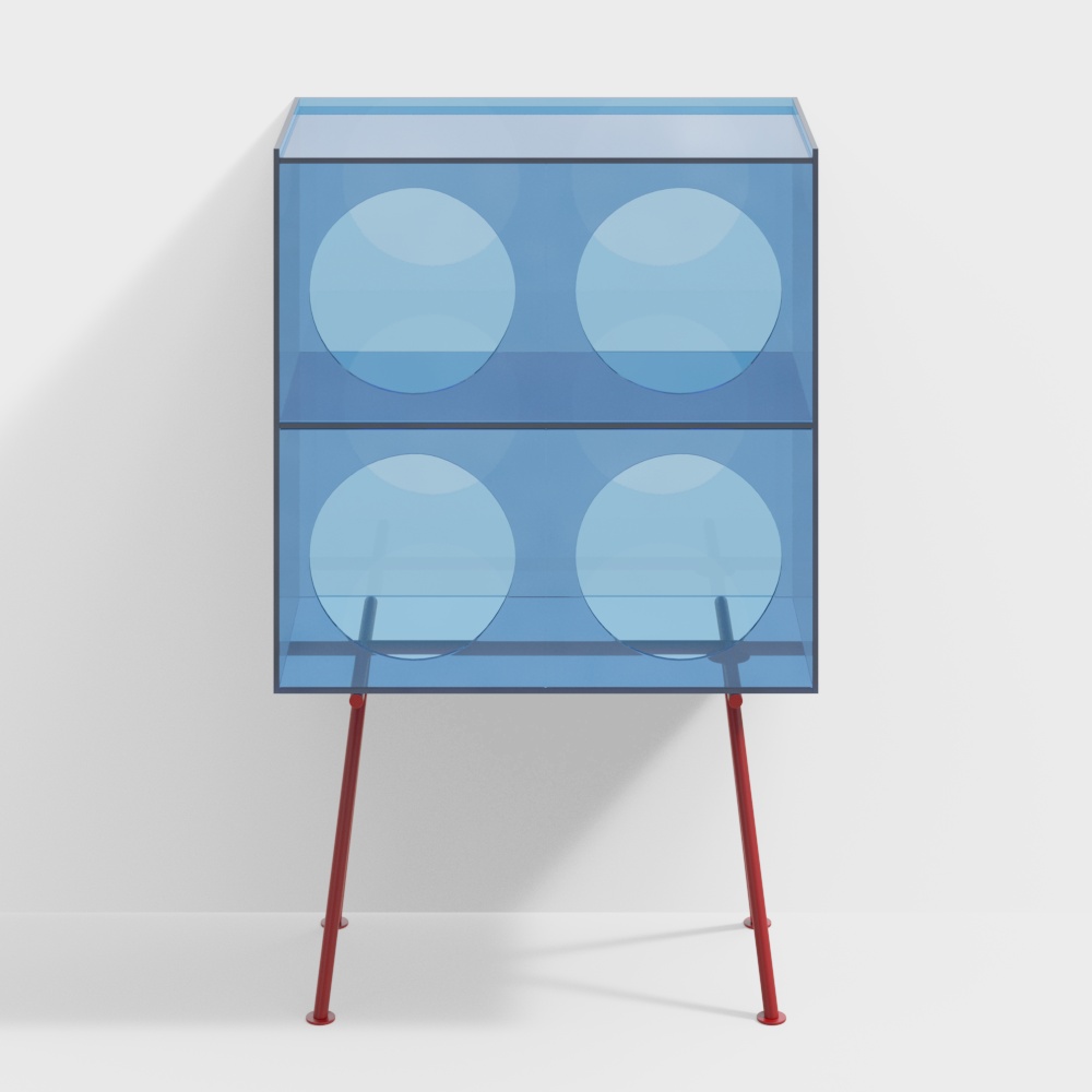 Acrylic storage side cabinet