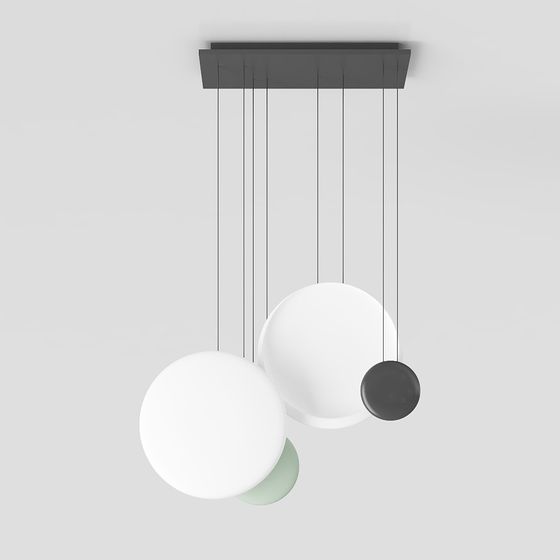 Modern Minimalist 3D Pendant Light Model