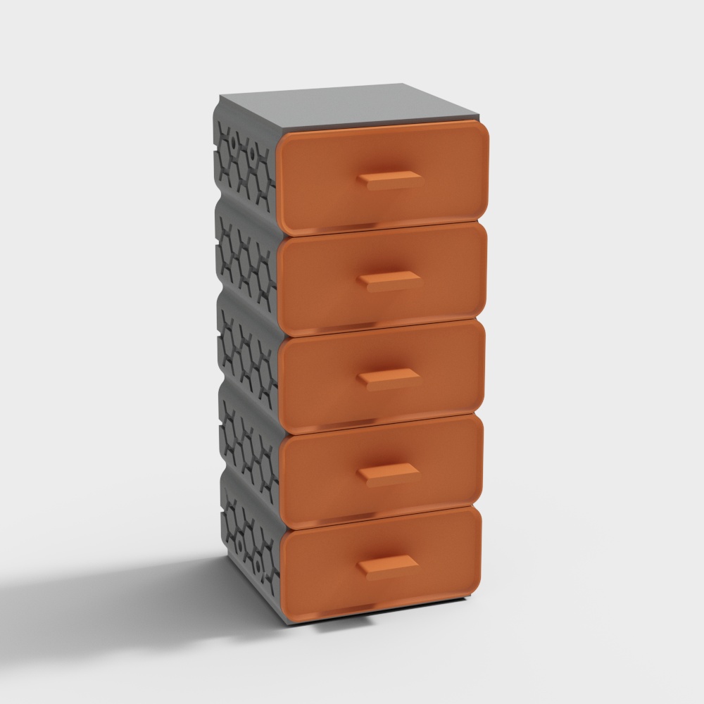 Honeycomb Storage Cabinet 3D model
