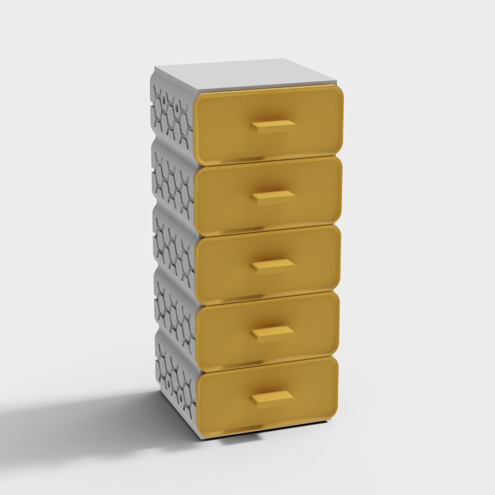 Yellow lockers for kids