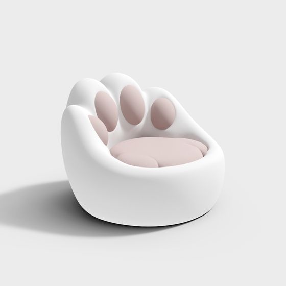 Paw Pod 3D Model – Cozy Pet Bed Design