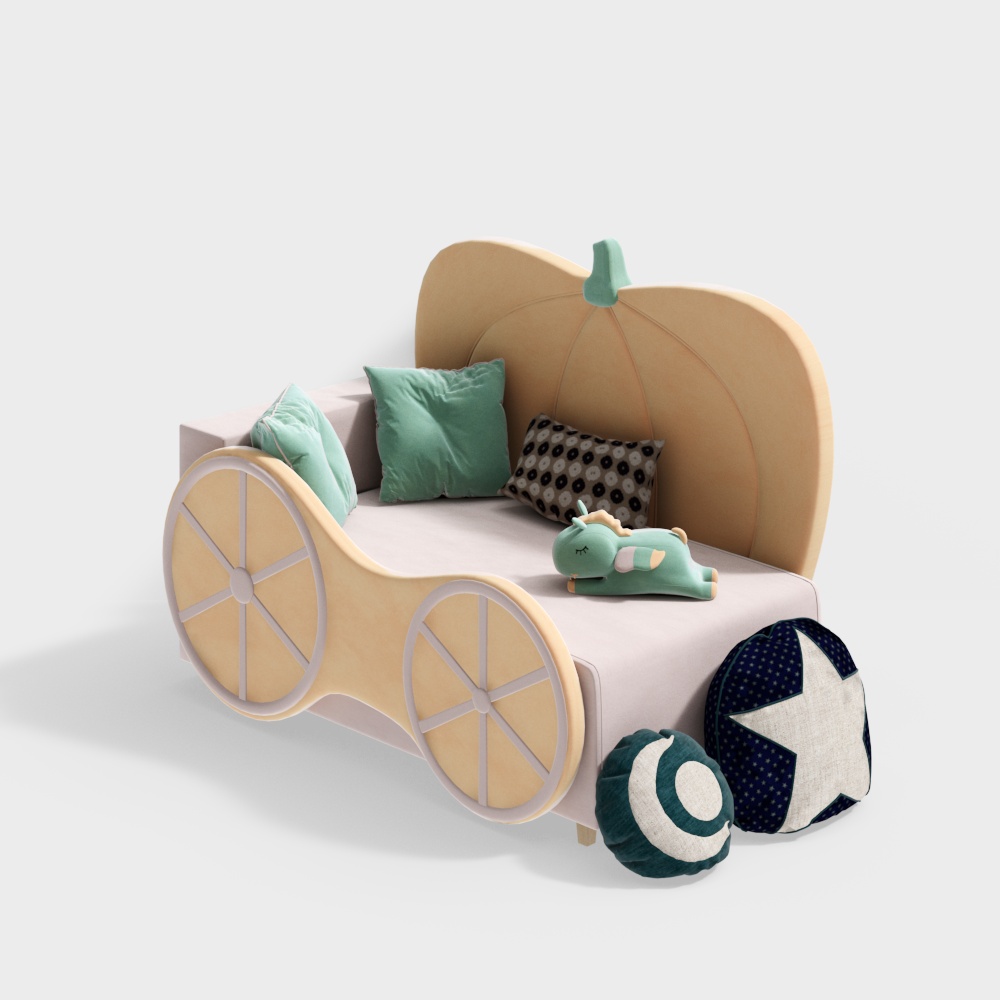 Cama calabaza para niños